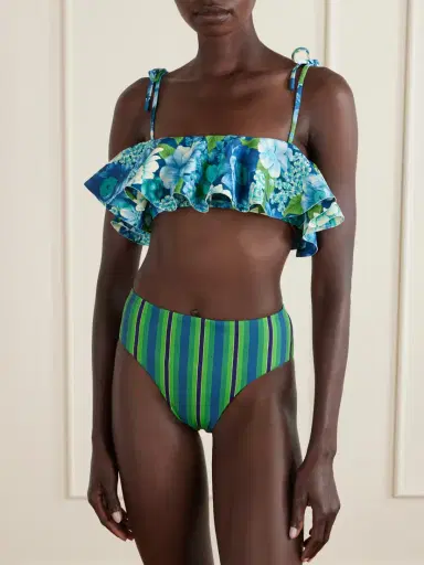 ALÉMAIS Margo Striped Bikini Brief | Thumbnail 2