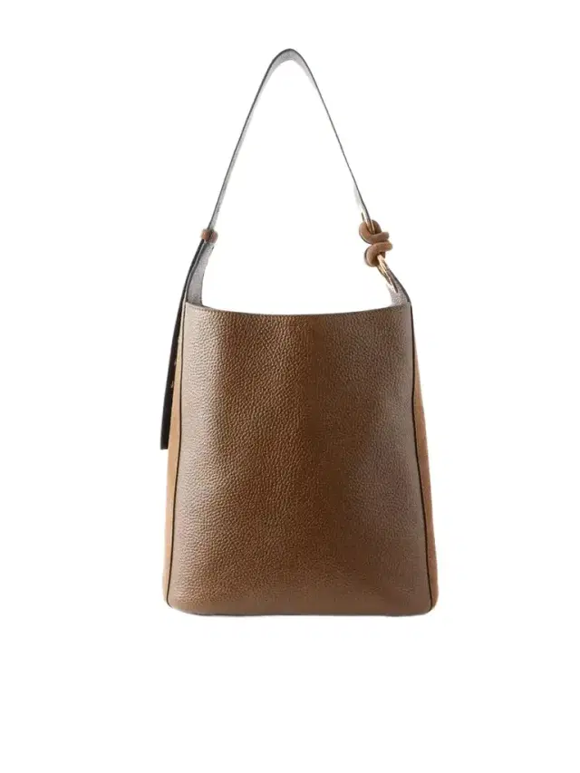 Anya Hindmarch Ringo Suede-trimmed Textured-leather Tote