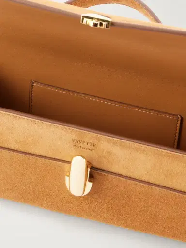Savette Slim Symmetry Suede Clutch | Thumbnail 6 Savette Slim Symmetry Suede Clutch | Thumbnail 6