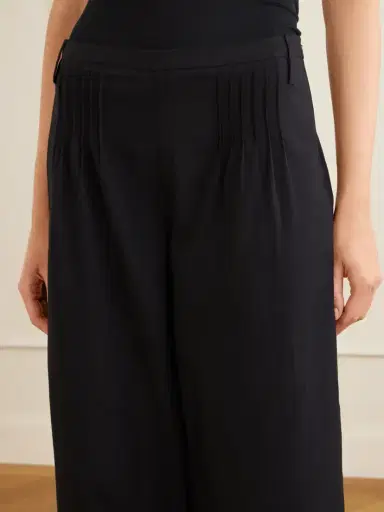 SIR. Beatrice Pintucked Cotton Wide-leg Pants | Thumbnail 5 SIR. Beatrice Pintucked Cotton Wide-leg Pants | Thumbnail 5