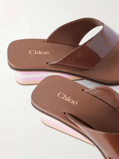 Chloé Swimming Cool Patent-leather Sandals | Thumbnail 5 Chloé Swimming Cool Patent-leather Sandals | Thumbnail 5