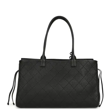 Chanel Chanel Medium "Urban Essential" East West Shopping Tote Black Caviar Gold Hardware | Thumbnail 4