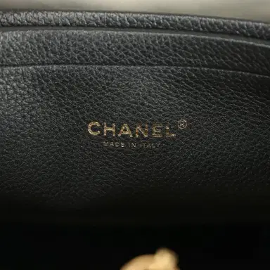 Chanel Chanel Medium "Urban Essential" East West Shopping Tote Black Caviar Gold Hardware | Thumbnail 10