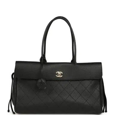 Chanel Chanel Medium "Urban Essential" East West Shopping Tote Black Caviar Gold Hardware | Thumbnail 1