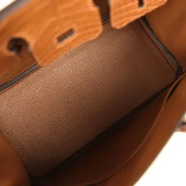 HERMÈS Hermes Birkin 25 Alezan Matte Alligator Gold Hardware | Thumbnail 8 HERMÈS Hermes Birkin 25 Alezan Matte Alligator Gold Hardware | Thumbnail 8