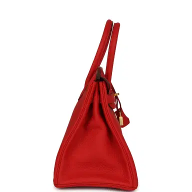 HERMÈS Hermes Birkin 30 Rouge de Coeur Togo Gold Hardware | Thumbnail 3 HERMÈS Hermes Birkin 30 Rouge de Coeur Togo Gold Hardware | Thumbnail 3