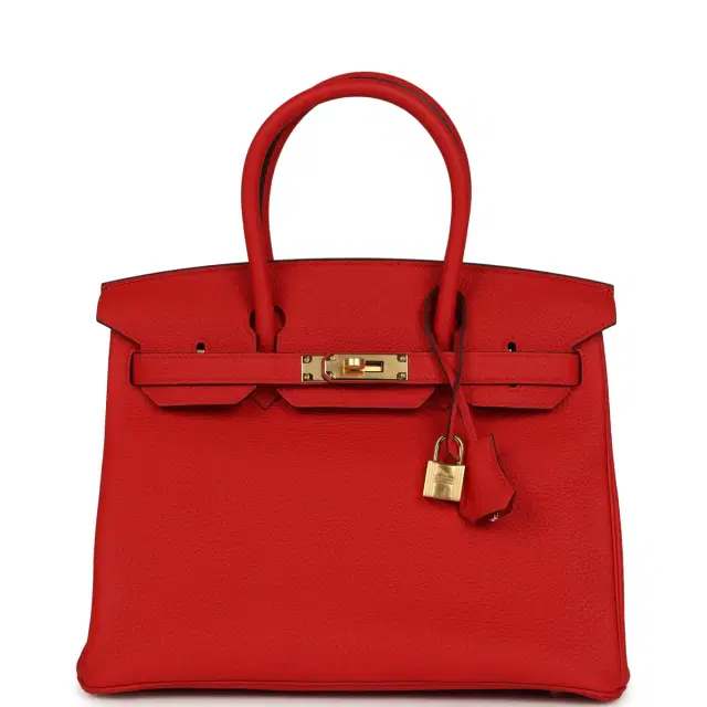 hermes Hermes Birkin 30 Rouge de Coeur Togo Gold Hardware