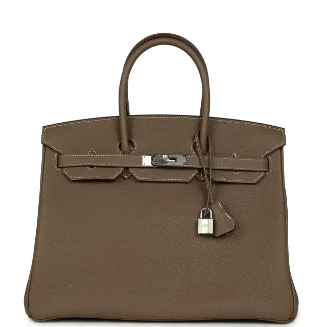 hermes Hermes Birkin 35 Etoupe Togo Palladium Hardware
