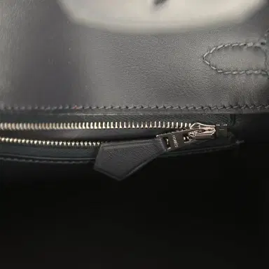 HERMÈS Hermes Birkin Quadrille 25 Caban Swift and Toile Palladium Hardware | Thumbnail 9 HERMÈS Hermes Birkin Quadrille 25 Caban Swift and Toile Palladium Hardware | Thumbnail 9