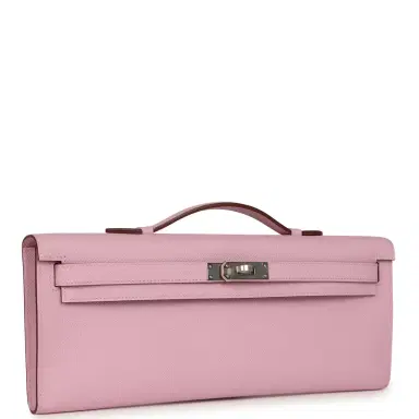HERMÈS Hermes Kelly Cut Mauve Sylvestre Epsom Palladium Hardware | Thumbnail 2 HERMÈS Hermes Kelly Cut Mauve Sylvestre Epsom Palladium Hardware | Thumbnail 2