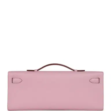 HERMÈS Hermes Kelly Cut Mauve Sylvestre Epsom Palladium Hardware | Thumbnail 3 HERMÈS Hermes Kelly Cut Mauve Sylvestre Epsom Palladium Hardware | Thumbnail 3