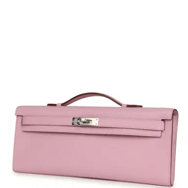 HERMÈS Hermes Kelly Cut Mauve Sylvestre Epsom Palladium Hardware | Thumbnail 5 HERMÈS Hermes Kelly Cut Mauve Sylvestre Epsom Palladium Hardware | Thumbnail 5