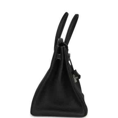HERMÈS Hermes Special Order (HSS) Birkin 35 Black Verso Togo Brushed Palladium Hardware | Thumbnail 3