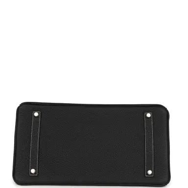 HERMÈS Hermes Special Order (HSS) Birkin 35 Black Verso Togo Brushed Palladium Hardware | Thumbnail 6