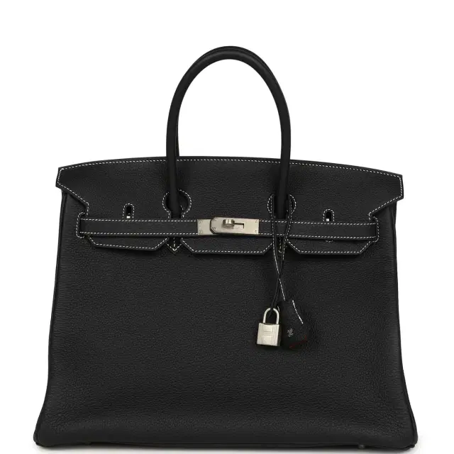 hermes Hermes Special Order (HSS) Birkin 35 Black Verso Togo Brushed Palladium Hardware