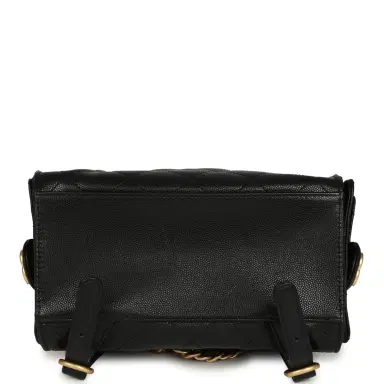 Chanel Pre-owned Chanel Small 25 Hobo Backpack Black Caviar Antique Gold Hardware | Thumbnail 7
