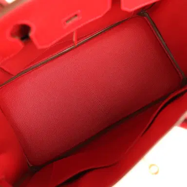 HERMÈS Pre-owned Hermes Birkin 30 Rouge Casaque Epsom Gold Hardware | Thumbnail 8