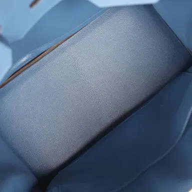 HERMÈS Pre-owned Hermes Birkin 35 Bleu Agate Clemence Gold Hardware | Thumbnail 8
