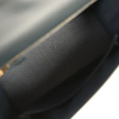 HERMÈS Pre-owned Hermes Kelly Sellier 25 Black Verso Sombrero Gold Hardware | Thumbnail 8