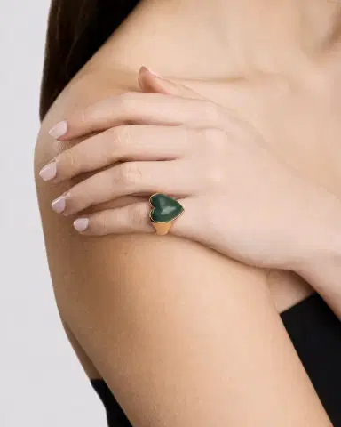 Jennifer Fisher Semi-Precious Heart Pinky Ring | Thumbnail 2