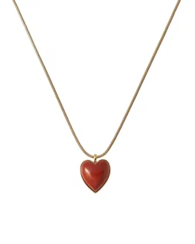 Jennifer Fisher Semi-Precious Small Heart Chain Necklace | Thumbnail 1
