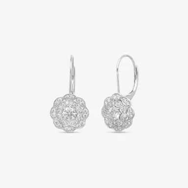 Hearts On Fire Hearts On Fire Lorelei 18K White Gold Diamond Drop Earrings by The Solist | Thumbnail 2