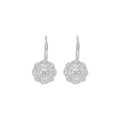 Hearts On Fire Hearts On Fire Lorelei 18K White Gold Diamond Drop Earrings by The Solist | Thumbnail 1