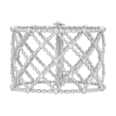 Hearts On Fire Hearts On Fire Lorelei Lattice 18K White Gold Diamond Bracelet by The Solist | Thumbnail 1