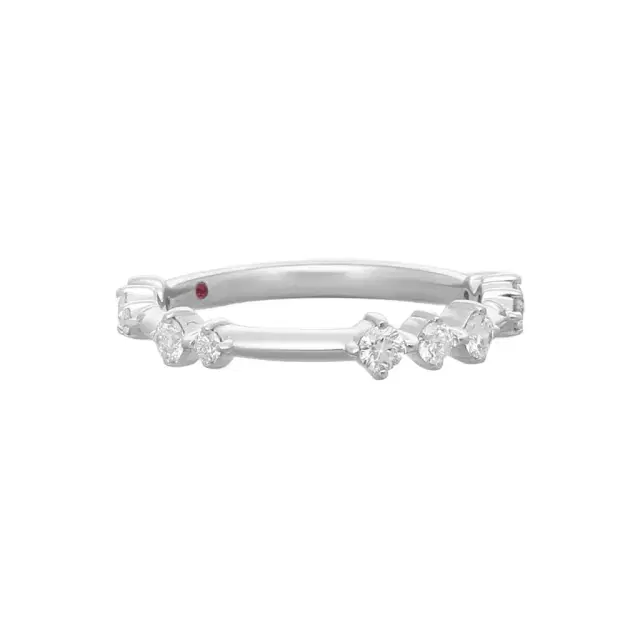 Hearts On Fire Hearts On Fire Love Code 18K White Gold Diamond Band Ring Sz. 6.5 by The Solist