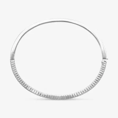 Mémoire Mémoire Paramount 18K White Gold Double Row Diamond Bangle Bracelet by The Solist | Thumbnail 2