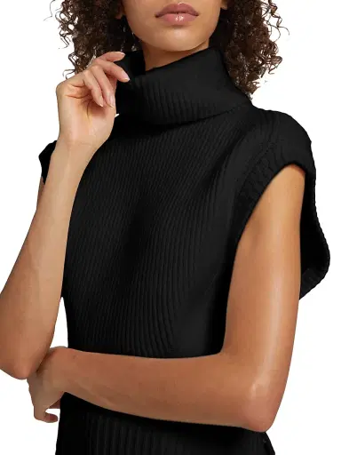 Simkhai Women's Maple Ribbed Sleeveless Top - Black - Size XL | Thumbnail 6 Simkhai Women's Maple Ribbed Sleeveless Top - Black - Size XL | Thumbnail 6