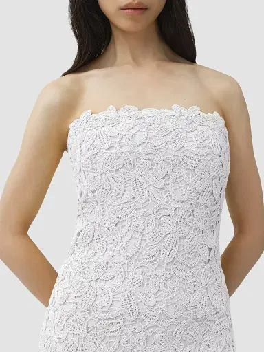 Simkhai Women's Sera Bustier Maxi Dress - Ivory - Size XL | Thumbnail 4 Simkhai Women's Sera Bustier Maxi Dress - Ivory - Size XL | Thumbnail 4