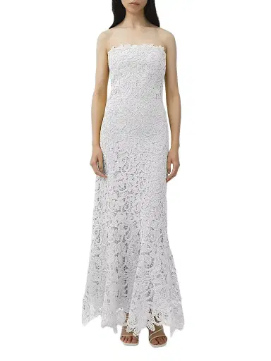 Simkhai Women's Sera Bustier Maxi Dress - Ivory - Size XL | Thumbnail 1 Simkhai Women's Sera Bustier Maxi Dress - Ivory - Size XL | Thumbnail 1