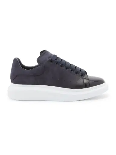 Alexander McQueen Men's Oversized Spray-Toe Suede Sneakers | Thumbnail 1 Alexander McQueen Men's Oversized Spray-Toe Suede Sneakers | Thumbnail 1