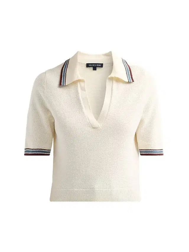 Women's Quinelle Knit Polo Shirt - Ecru