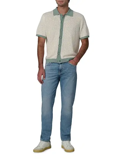 Joe's Jeans Men's Cabana Crochet Cardigan - Egret - Size XL | Thumbnail 2 Joe's Jeans Men's Cabana Crochet Cardigan - Egret - Size XL | Thumbnail 2