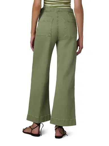 Joe's Jeans Women's The Side Zip Wide-Leg Ankle Pants - Pesto - Size 32 | Thumbnail 5