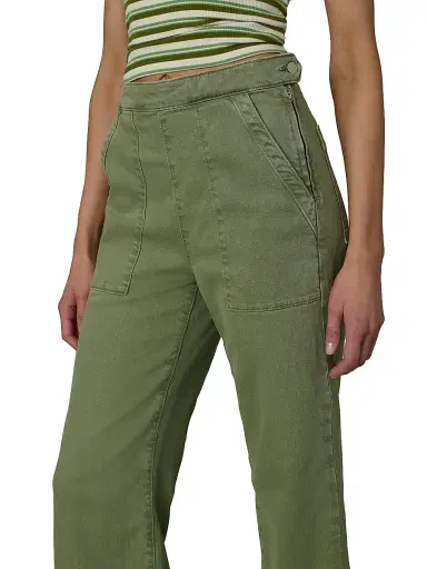 Joe's Jeans Women's The Side Zip Wide-Leg Ankle Pants - Pesto - Size 32 | Thumbnail 6