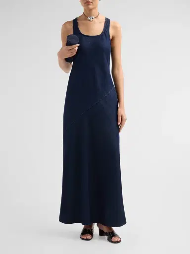 rag & bone Women's Daisy Sleeveless Denim Maxi Dress - Ocean Rinse - Size 12 | Thumbnail 2