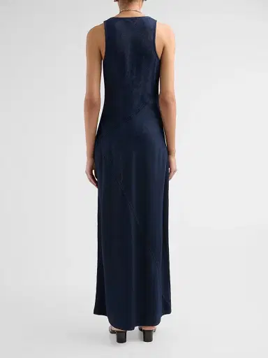 rag & bone Women's Daisy Sleeveless Denim Maxi Dress - Ocean Rinse - Size 12 | Thumbnail 3