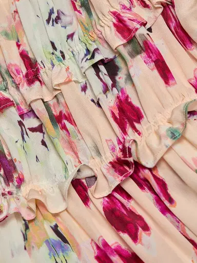 Ulla Johnson Women's Clove Ruffled Floral Silk Maxi Dress - Summer Garden - Size 16 | Thumbnail 7 Ulla Johnson Women's Clove Ruffled Floral Silk Maxi Dress - Summer Garden - Size 16 | Thumbnail 7