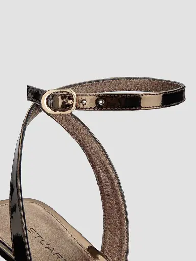 Stuart Weitzman Women's Lexington 85MM Leather Sandals - Cigar | Thumbnail 5
