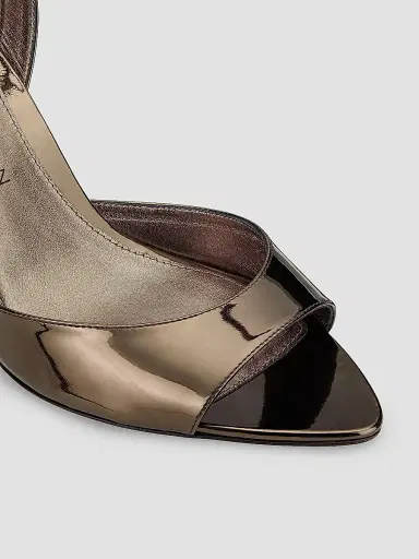 Stuart Weitzman Women's Lexington 85MM Leather Sandals - Cigar | Thumbnail 6