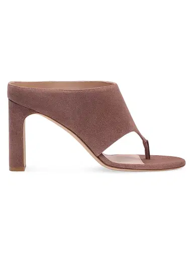 Stuart Weitzman Women's Babette 85MM Suede Sandals - Almost Mauve - Size 9.5 | Thumbnail 1 Stuart Weitzman Women's Babette 85MM Suede Sandals - Almost Mauve - Size 9.5 | Thumbnail 1