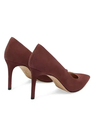 Stuart Weitzman Women's Stuart Power 85 85MM Suede Pumps - Brownstone - Size 9.5 | Thumbnail 3
