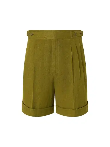 Zegna Men's Oasi Lino Shorts | Thumbnail 1 Zegna Men's Oasi Lino Shorts | Thumbnail 1