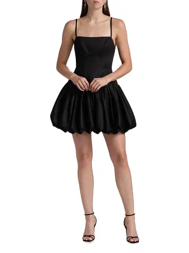 BCBGMAXAZRIA Women's Sleeveless Bubble Minidress - Black | Thumbnail 2 BCBGMAXAZRIA Women's Sleeveless Bubble Minidress - Black | Thumbnail 2