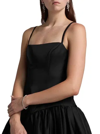 BCBGMAXAZRIA Women's Sleeveless Bubble Minidress - Black | Thumbnail 6 BCBGMAXAZRIA Women's Sleeveless Bubble Minidress - Black | Thumbnail 6