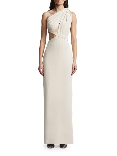 BCBGMAXAZRIA Women's Selene One-Shoulder Cut Out Gown | Thumbnail 2 BCBGMAXAZRIA Women's Selene One-Shoulder Cut Out Gown | Thumbnail 2
