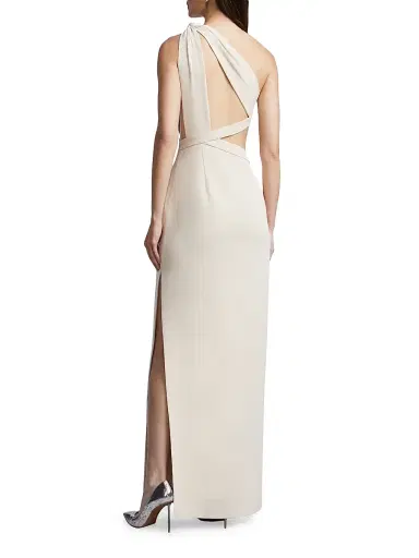 BCBGMAXAZRIA Women's Selene One-Shoulder Cut Out Gown | Thumbnail 3 BCBGMAXAZRIA Women's Selene One-Shoulder Cut Out Gown | Thumbnail 3